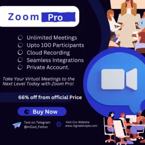 Buy zoom pro account in cheapest price in market